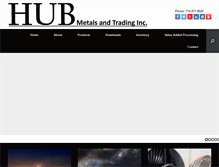Tablet Screenshot of hubmetalsandtrading.com